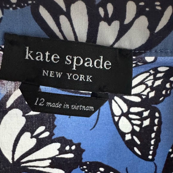 Kate Spade Bow Butterfly Print Dress-Size 12.  NWOT - Picture 5 of 7